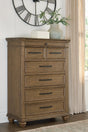 Furniture City Biloxi - Ashley Furniture - Karallin Bedroom - Seven Drawer Chest - PCB782-46
