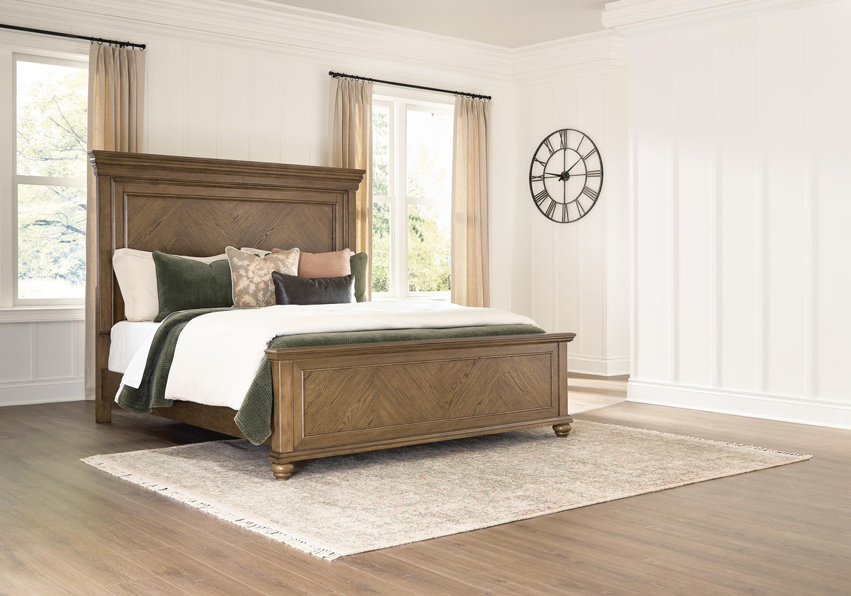 Furniture City Biloxi - Ashley Furniture - Karallin Bedroom - California King Panel Bed / Medium Brown - PCB782B5