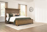 Furniture City Biloxi - Ashley Furniture - Karallin Bedroom - California King Panel Storage Bed / Medium Brown - PCB782B9