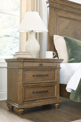 Furniture City Biloxi - Ashley Furniture - Karallin Bedroom - Three Drawer Night Stand / Medium Brown - PCB782-93