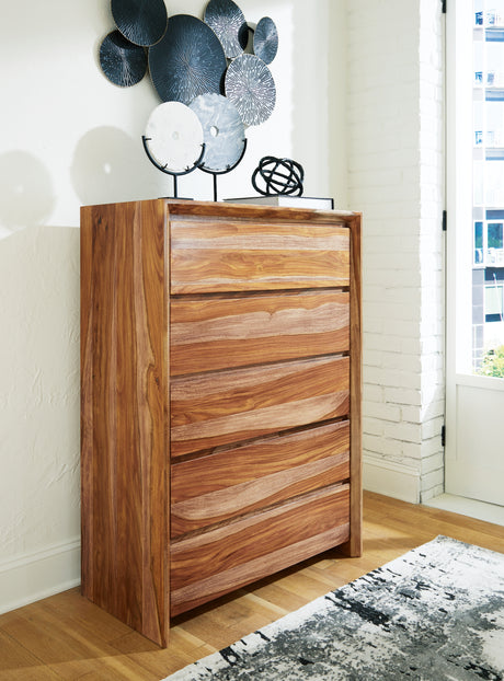 Furniture City Biloxi - Ashley Furniture - Dressonni Bedroom - Queen Panel Bed / Brown - B790B2