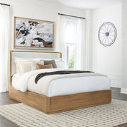 Furniture City Biloxi - Ashley Furniture - Pamaria Bedroom - Queen Upholstered Bed / Light Brown - PCB802B4