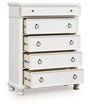 Furniture City Biloxi - Ashley Furniture - Rowlenstown Bedroom - Dresser and Mirror / Antique White - PCB823B1