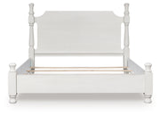 Furniture City Biloxi - Ashley Furniture - Rowlenstown Bedroom - King Poster Bed / Antique White - PCB823B4