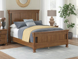 Furniture City Biloxi - Ashley Furniture - Rowlenstown Bedroom - Queen Poster Bed / Brown - PCB824B2