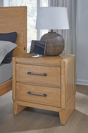 Furniture City Biloxi - Ashley Furniture - Sherbana Bedroom - Two Drawer Night Stand / Light Brown - B833-92