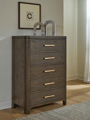 Furniture City Biloxi - Ashley Furniture - Radkin Bedroom - Five Drawer Chest - PCB843-46