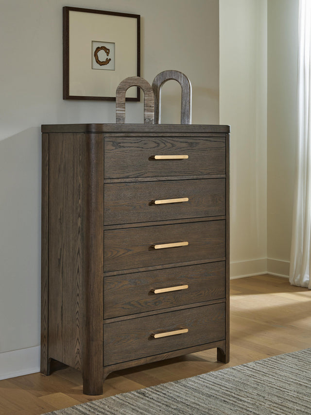 Furniture City Biloxi - Ashley Furniture - Radkin Bedroom - Five Drawer Chest - PCB843-46