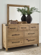 Furniture City Biloxi - Ashley Furniture - Ridgester Bedroom - Dresser and Mirror - B858B1
