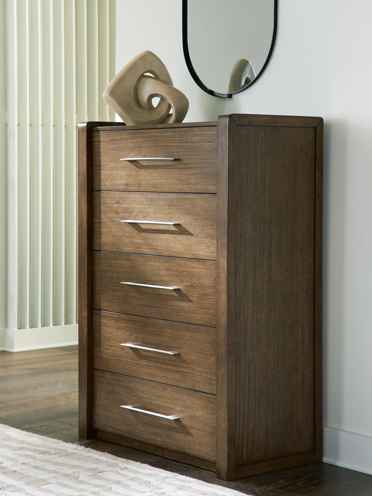 Furniture City Biloxi - Ashley Furniture - Marxmore Bedroom - Five Drawer Chest / Brown - B863-46