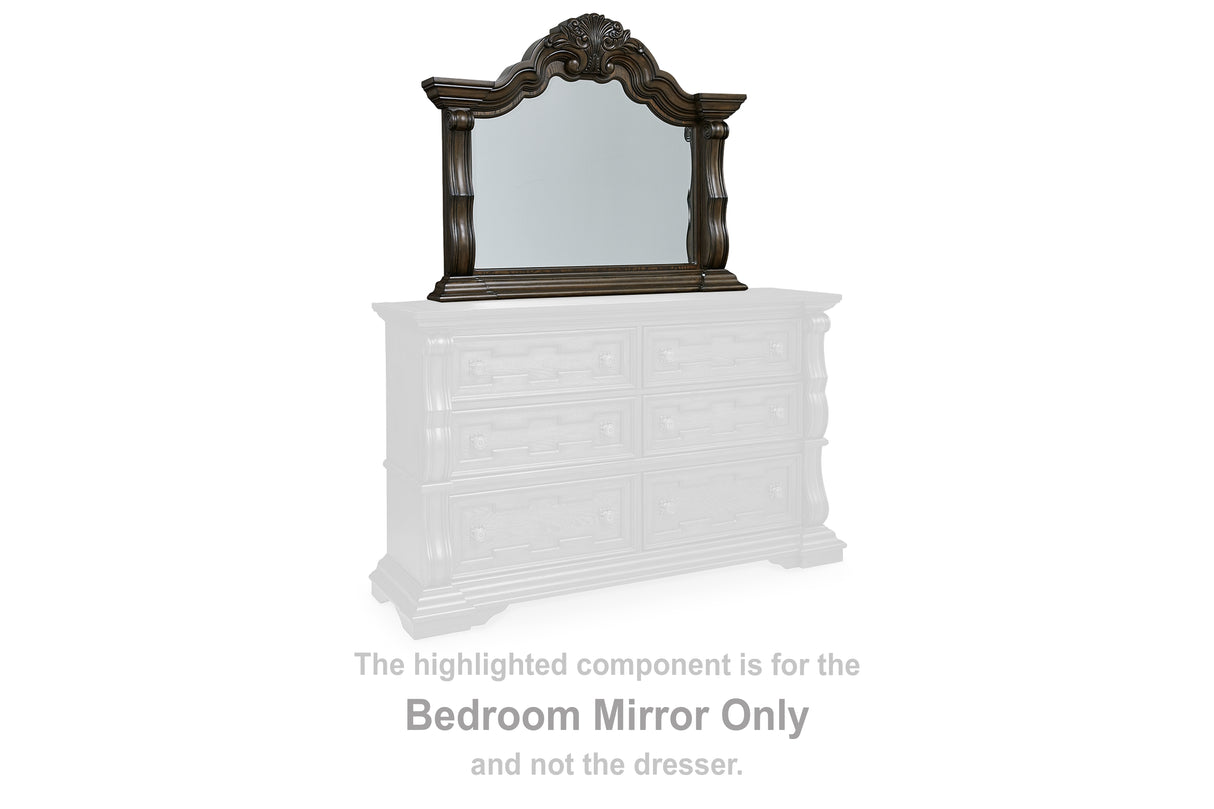 Furniture City Biloxi - Ashley Furniture - Maylee Bedroom - Bedroom Mirror / Dark Brown - B947-36