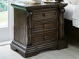 Furniture City Biloxi - Ashley Furniture - Maylee Bedroom - King Upholstered Bed / Dark Brown - B947B4