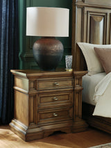 Furniture City Biloxi - Ashley Furniture - Frantanna Bedroom - Three Drawer Night Stand / Brown - PCB949-93