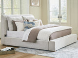 Furniture City Biloxi - Ashley Furniture - Cabalynn Bedroom - King Upholstered Bed / Light Brown - B974B6
