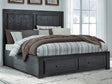 Furniture City Biloxi - Ashley Furniture - Foyland Bedroom - Two Drawer Night Stand / Black/Brown - B989-92