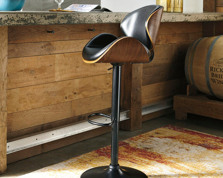 Furniture City Biloxi - Ashley Furniture - Bellatier Dining Room - Adjustable Height Bar Stool (Set of 2) / Bone - D120-230X2