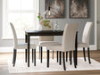 Furniture City Biloxi - Ashley Furniture - Kimonte Dining Room - Dining Chair (Set of 2) / Dark Brown - D250-02X2