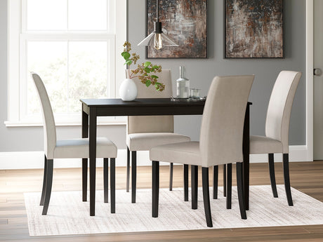 Furniture City Biloxi - Ashley Furniture - Kimonte Dining Room - Dining Chair (Set of 2) / Dark Brown - D250-02X2