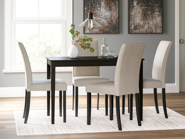 Furniture City Biloxi - Ashley Furniture - Kimonte Dining Room - Dining Chair (Set of 2) / Dark Brown - D250-02X2