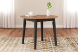 Furniture City Biloxi - Ashley Furniture - Gesthaven Dining Room - Round DRM Drop Leaf Table / Natural/Brown - D396-15