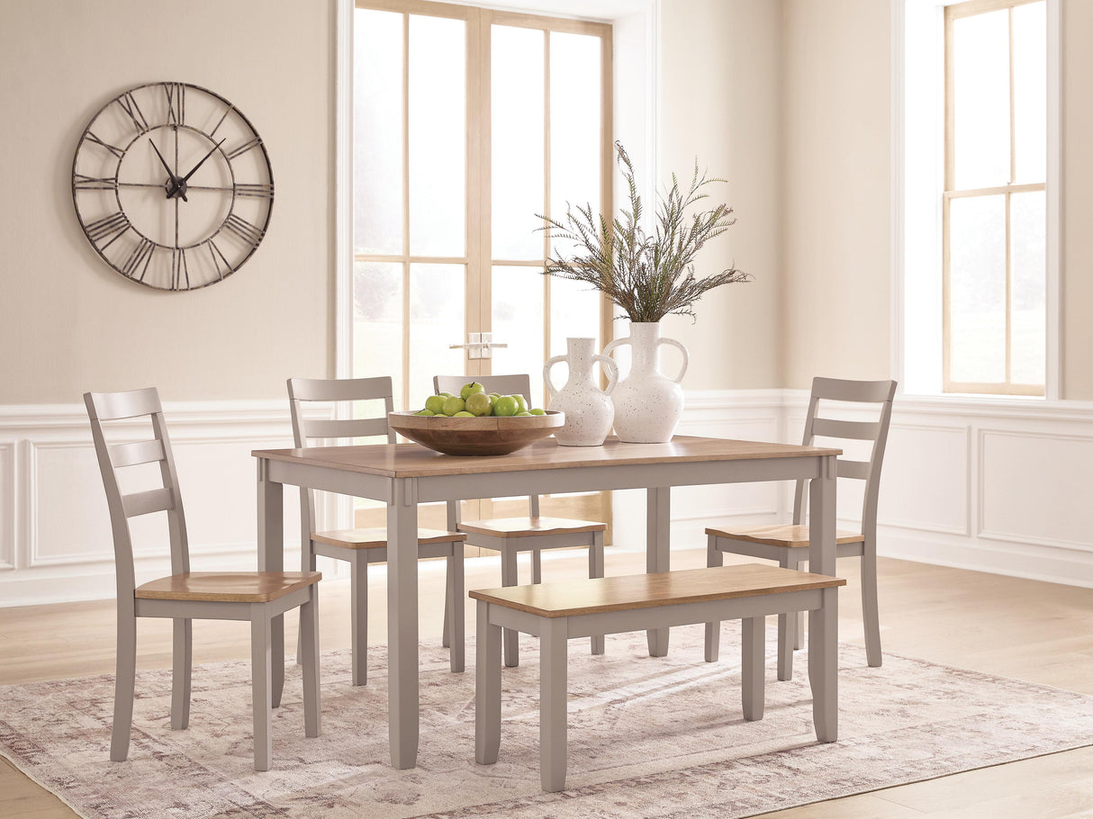 Furniture City Biloxi - Ashley Furniture - Harperfeld Dining Room - Dining Room Table Set (6/CN) - PCD403-325