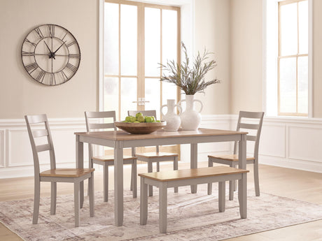 Furniture City Biloxi - Ashley Furniture - Harperfeld Dining Room - Dining Room Table Set (6/CN) - PCD403-325