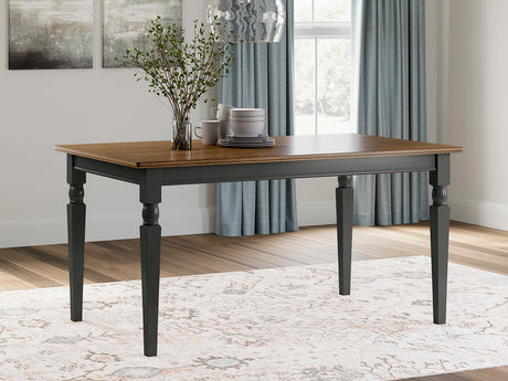 Furniture City Biloxi - Ashley Furniture - Owingsville Dining Room - Dining Chair (Set of 2) / Black/Brown - D580-02X2