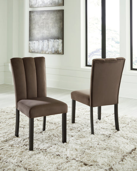 Furniture City Biloxi - Ashley Furniture - Jeshina Dining Chair (Set of 2) - Dining Chair (Set of 2) / Mocha - PCD581-01X2