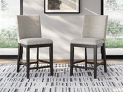 Furniture City Biloxi - Ashley Furniture - Neymorton Dining Room - Counter Height Barstool (Set of 2) / Dark Grayish Brown - D618-124X2