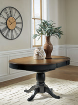 Furniture City Biloxi - Ashley Furniture - Clorazi Dining Room - Oval DRM Butterfly EXT Table - PCD619-48