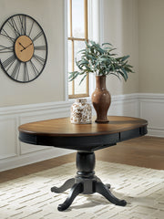 Furniture City Biloxi - Ashley Furniture - Clorazi Dining Room - Oval DRM Butterfly EXT Table - PCD619-48