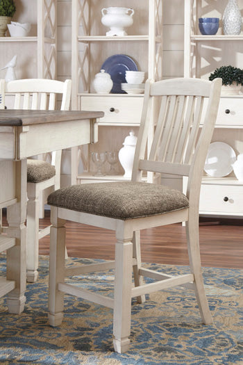 Furniture City Biloxi - Ashley Furniture - Bolanburg Dining Room - Counter Height Bar Stool (Set of 2) / Two-tone - D647-124X2