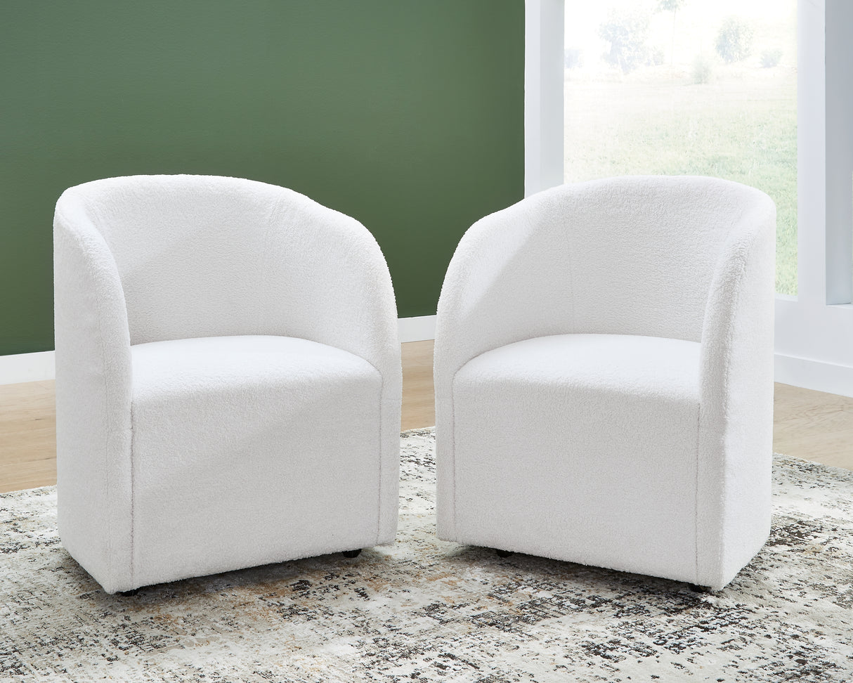 Furniture City Biloxi - Ashley Furniture - Rowanbeck Dining Room - Dining Chair (Set of 2) / Black - D821-02AX2