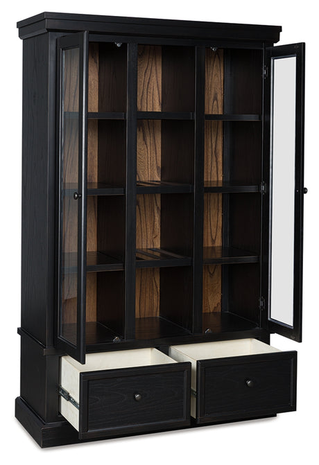 Furniture City Biloxi - Ashley Furniture - Greddinton Curio - Curio / Black/Brown - PCD824-186