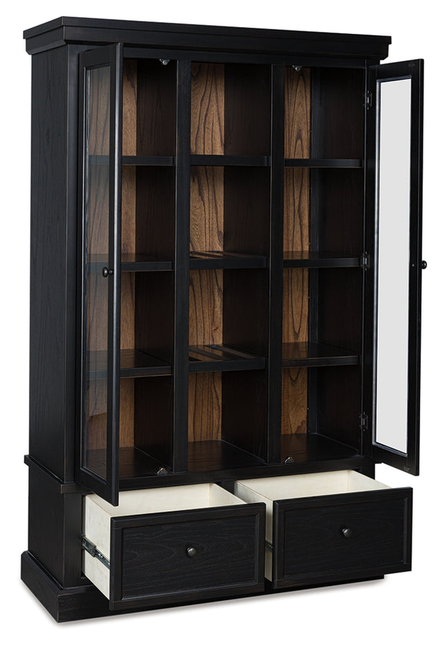 Furniture City Biloxi - Ashley Furniture - Greddinton Curio - Curio / Black/Brown - PCD824-186