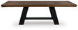 Furniture City Biloxi - Ashley Furniture - Greddinton Dining Extension Table - Dining Extension Table / Brown/Black - PCD824D11