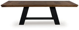 Furniture City Biloxi - Ashley Furniture - Greddinton Dining Extension Table - Dining Extension Table / Brown/Black - PCD824D11