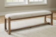 Furniture City Biloxi - Ashley Furniture - Cabalynn Dining Room - RECT Dining Room Counter Table / Light Brown / 76"W x 34"D x 36"H - D974-13