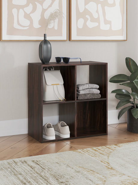 Furniture City Biloxi - Ashley Furniture - Glosmount Four Cube Organizer - Four Cube Organizer / Cherry/Light Brown - EA1055-2X2