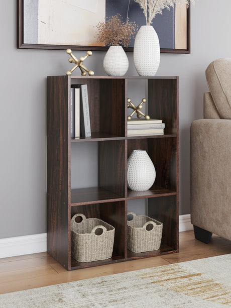 Furniture City Biloxi - Ashley Furniture - Glosmount Six Cube Organizer - Six Cube Organizer / Cherry/Light Brown - EA1055-3X2