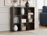 Furniture City Biloxi - Ashley Furniture - Glosmount Nine Cube Organizer - Nine Cube Organizer / Cherry/Light Brown - EA1055-3X3