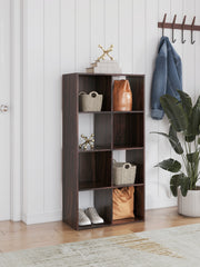 Furniture City Biloxi - Ashley Furniture - Glosmount Eight Cube Organizer - Eight Cube Organizer / Cherry/Light Brown - EA1055-4X2
