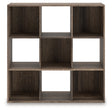 Furniture City Biloxi - Ashley Furniture - Shallifer Nine Cube Organizer - Nine Cube Organizer / Brown - EA1104-3X3