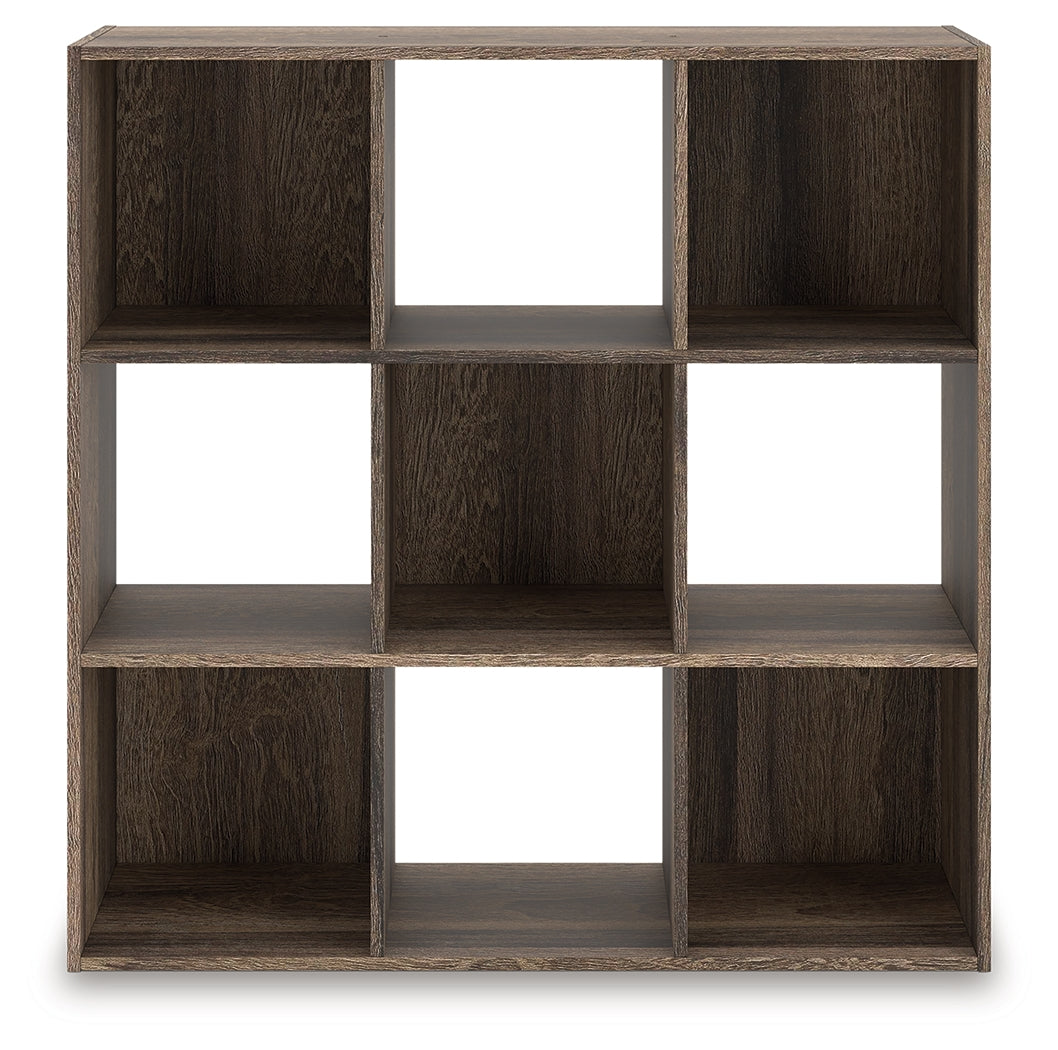 Furniture City Biloxi - Ashley Furniture - Shallifer Nine Cube Organizer - Nine Cube Organizer / Brown - EA1104-3X3