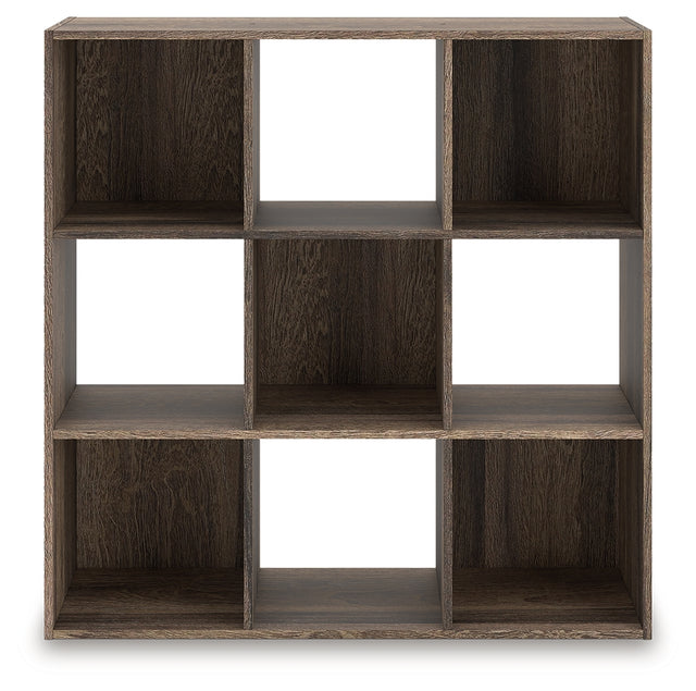 Furniture City Biloxi - Ashley Furniture - Shallifer Nine Cube Organizer - Nine Cube Organizer / Brown - EA1104-3X3