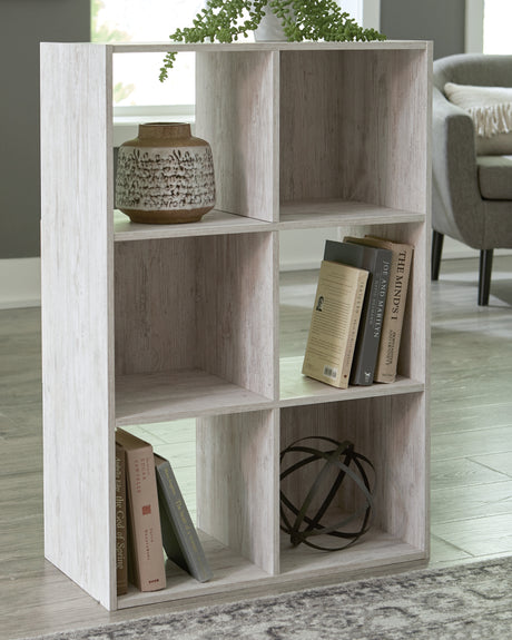 Furniture City Biloxi - Ashley Furniture - Paxberry Six Cube Organizer - Six Cube Organizer / Whitewash - EA1811-3X2