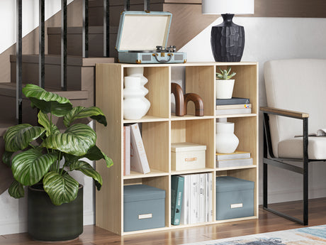 Furniture City Biloxi - Ashley Furniture - Piperton Nine Cube Organizer - Nine Cube Organizer / Charcoal - EA5514-3X3