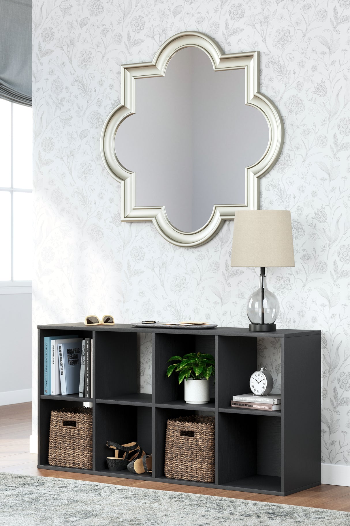 Furniture City Biloxi - Ashley Furniture - Langdrew Eight Cube Organizer - Eight Cube Organizer / Black - EA4957-4X2