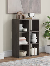 Furniture City Biloxi - Ashley Furniture - Piperton Six Cube Organizer - Six Cube Organizer / Charcoal - EA5514-3X2
