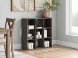 Furniture City Biloxi - Ashley Furniture - Piperton Nine Cube Organizer - Nine Cube Organizer / Charcoal - EA5514-3X3